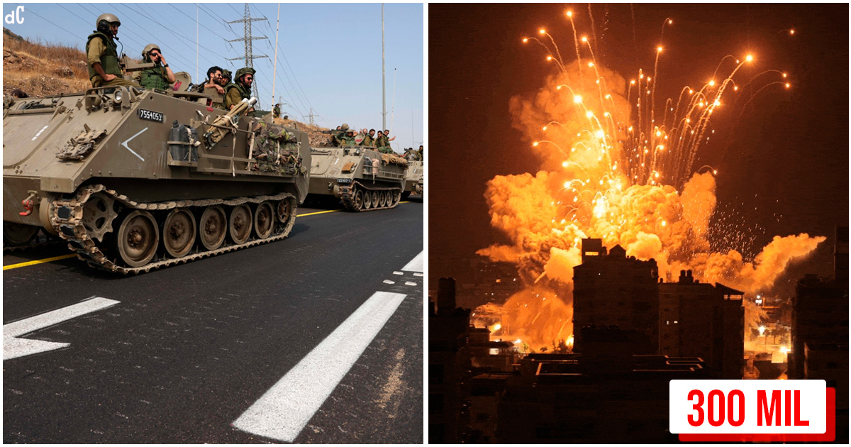 Israel ataca Gaza e convoca 300 mil reservistas para possível invasão