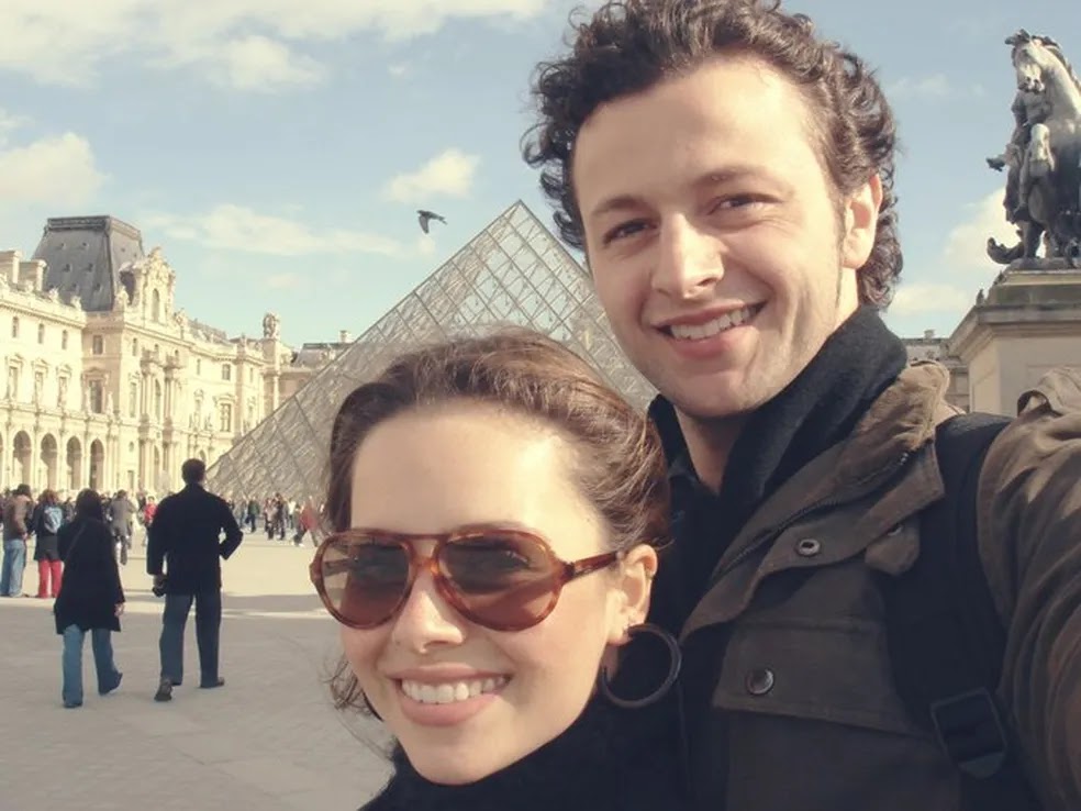 Sandy e Lucas durante viagem para Paris, em 2018 — Foto: Reprodução/Instagran